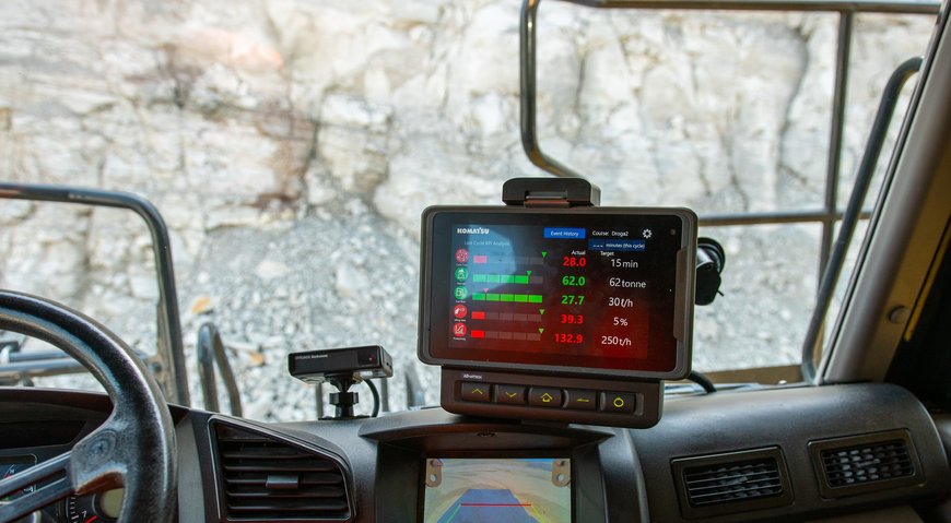 Monitor di guida per l’operatore Komatsu